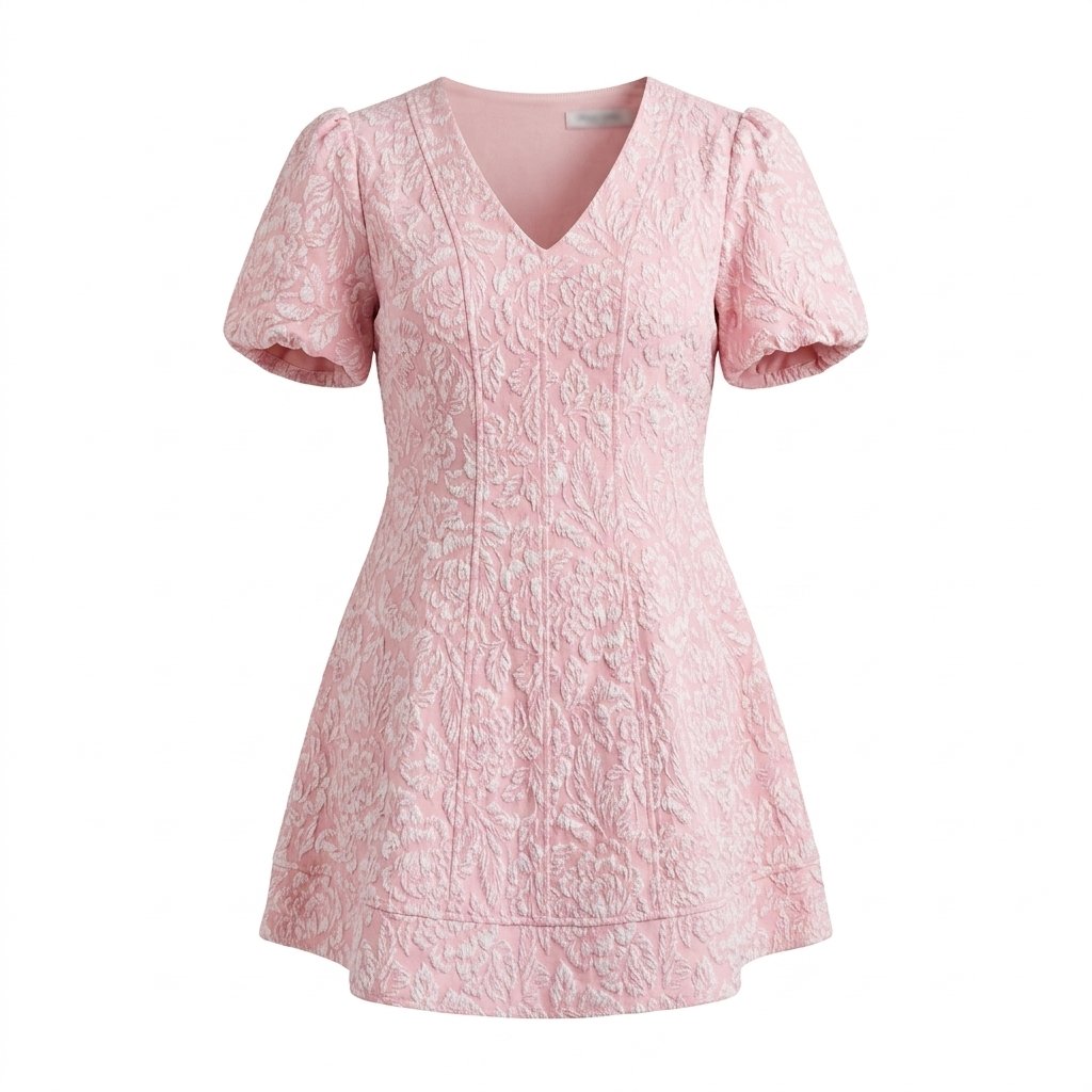 ghost mannequin result vestido rosado so me VESTIDO CAMELIA